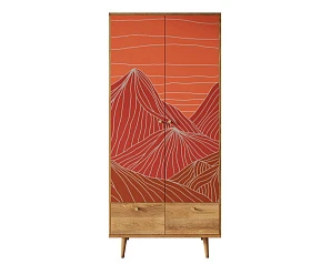 заказать Шкаф двухстворчатый "Berber" принт 49 арт BB16/Print_49 в интернет-магазине