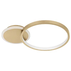 фото 900423 Потолочный светильник GAFARES, LED 15W, 2100lm, L405, B290, H55, алюминий, сталь, золотой, белый/пластик, белый в интерьере