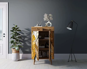 Комод "Berber" два ящика и дверки 08 принт арт BB46/Print_08 в интернет-магазине