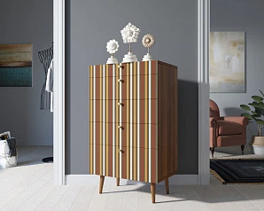 Комод высокий "Berber" принт 20 арт BB10/Print_20 в интерьере