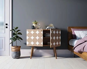 красивые Комод на высоких ножках "Berber" малый принт 17 арт BB13/Print_17 в интернет-магазине