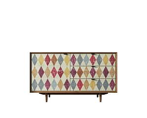 фото Комод "Bruni print" с ящиками и дверкой арт BR-02P
