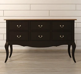 заказать Консоль "Leontina Black" 6 ящиков арт ST9358BLK