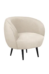 заказать Мягкое кресло Benee Beige на черных ножках