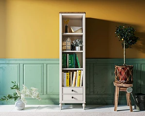 купить Узкий стеллаж "Odri" с ящиками в стиле Прованс арт od2130L
