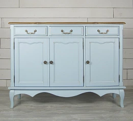 купить стильный Комод "Leontina Blue" (3 ящика и 3 двери) арт ST9344B