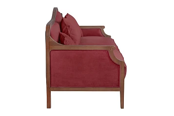 Диван с высокой спинкой для гостиниц Madesta Red в интерьере