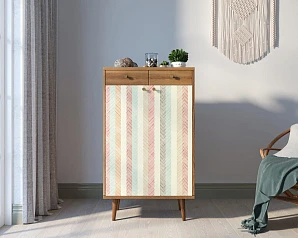 фото Комод "Berber" два ящика и дверки 45 принт арт BB46/Print_45
