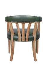 купить Мягкий стул с подлокотниками Tanner Green Leather в интернет-магазине