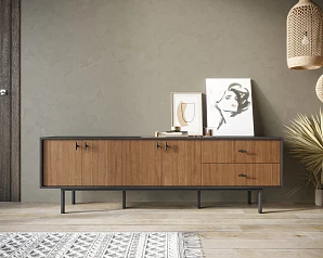 Комод с четырьмя дверками и двумя ящиками "Emerson" арт EM04 на заказ