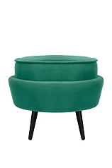 Пуф Pearl Adorn Green V2 на черных ножках на заказ