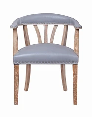 Мягкий стул с подлокотниками Tanner Gray Leather на заказ в интернет-магазине