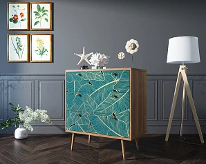 стильный Комод "Berber" три ящика 41 принт арт BB40/Print_41