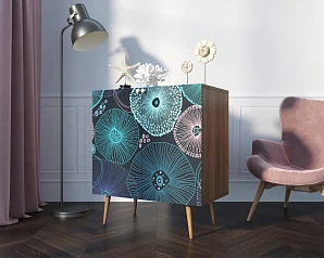 купить Комод "Berber" две дверки малый 32 принт арт BB38/Print_32