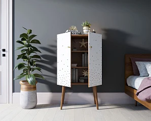 купить стильные Комод на высоких ножках "Berber" 15 принт арт BB09/Print_15 в интернет-магазине