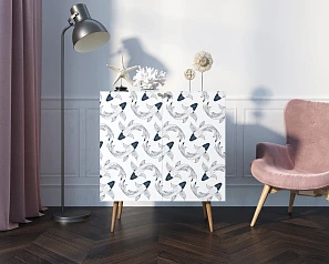 фото Комод "Berber" две дверки малый 36 принт арт BB38/Print_36 в интерьере