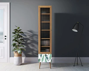 заказать Буфет "Berber" одностворчатый с ящиком принт 44 арт BB48/Print_44