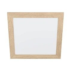 красивые 99471 Потолочный светильник PIGLIONASS, LED 20W, 2850lm, L500, B500, H55, сталь/пластик/дерево, белы на заказ