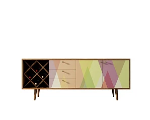 заказать Комод "Berber" удлиненный с бутылочницей 16 принт арт BB15/Print_16 в интернет-магазине