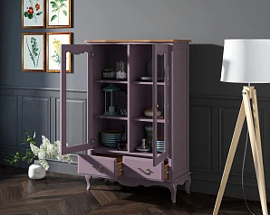 заказать Шкаф "Leontina Lavanda" для посуды низкий с ящиками арт ST9355/2L