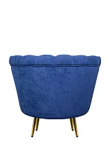 купить Низкое кресло ракушка Pearl синий в интернет-магазине