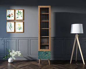 стильный Буфет "Berber" одностворчатый с ящиком принт 41 арт BB48/Print_41 на заказ