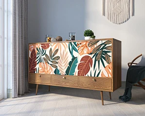 купить Комод "Berber" три дверки и три ящика 25 принт арт BB24/Print_25 в интернет-магазине