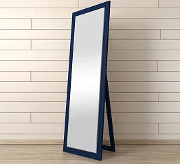красивое Напольное зеркало "Rome" синее арт 201-05B на заказ
