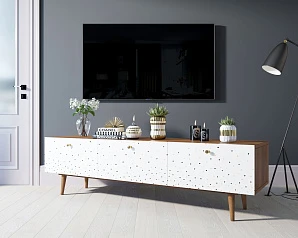купить красивые Комод "Berber" с ящиками низкий под TV принт 15 арт BB19/Print_15