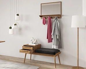 купить Лавка с зеркалом "Bruni" арт BR40