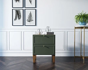 Комод-тумба "Andersen" с двумя ящиками арт AN04/1, цвет - орех