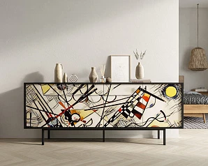 заказать стильные Комод с четыремя дверками "Emerson" by Kandinsky арт EM01/Print_01