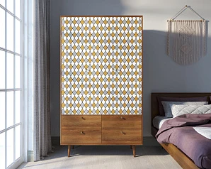 Шкаф трехстворчатый "Berber" принт 22 арт BB02/Print_22 в интернет-магазине