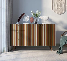 красивые Комод "Berber" с двумя дверками и ящиками принт 20 арт BB17/Print_20 в интернет-магазине