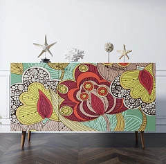 Комод "Berber" три дверки 6 принт арт BB01/Print_06 на заказ