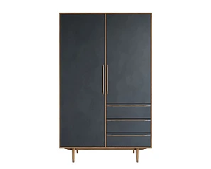 купить Шкаф в скандинавском стиле "Bruni Black" с ящиками арт BR27Black в интернет-магазине