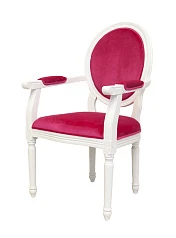 Мягкий стул с подлокотниками Diella Pink в интернет-магазине