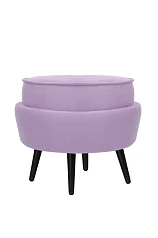 Пуф Pearl Adorn Purple на черных ножках