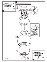 купить красивые Подвесной потолочный светильник (люстра) ROCAMAR 94592