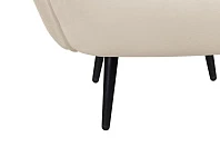 заказать Мягкое кресло Benee Beige на черных ножках