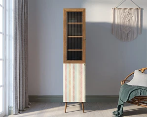 стильный Буфет "Berber" узкий принт 45 арт BB39/Print_45