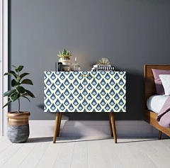 заказать Комод на высоких ножках "Berber" малый принт 13 арт BB13/Print_13