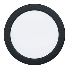 99158 Светодиодный встраиваемый светильник FUEVA 5, 10,5W (LED), ?166, ET26, 1350lm, 4000K, сталь, черный/ в интернет-магазине
