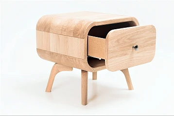 Тумба в Скандинавском стиле "Ellipse" с ящиком арт EL19 Коричневый