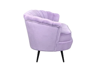 купить Диван ракушка для гостиниц Pearl Triple Purple на черных ножках