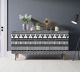 фото Комод "Berber" с ящиками 19 принт арт BB14/Print_19 в интерьере