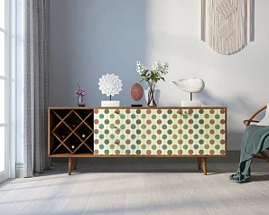 купить красивые Комод "Berber" удлиненный с бутылочницей 24 принт арт BB15/Print_24