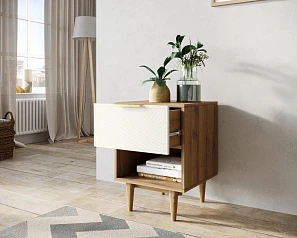 заказать Тумбочка с верхним ящиком "Line" LN10/GR1/beige в интернет-магазине