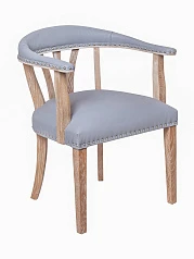 Мягкий стул с подлокотниками Tanner Gray Leather на заказ в интернет-магазине