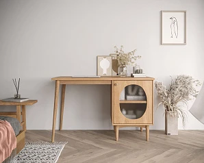 Стол рабочий "Bubble" с правой тумбой арт BBL08 в интернет-магазине